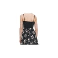 thumbnail image 2 of Calvin Klein Womens Asymmetric Printed Midi Skirt Black 12, 2 of 4