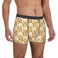 thumbnail image 5 of Men's Boxer Briefs, Cartoon Cute Snake Yellow Dots Soft Comfy Mens Underwear Boxer Briefs Breathable With Widen Waist, 5 of 7