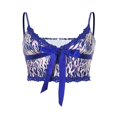 thumbnail image 3 of Women Lace Velvet Camisole Thin Straps Bodycon Camis Tops, 3 of 5