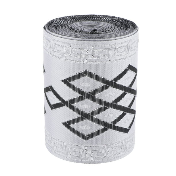 5 metros de cinta tejida gris, borde de cinta decorativa, cinta de tela, borde de tela 8cm