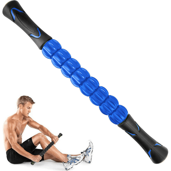 Muscle Roller Body Massage Stick Tool for Athletes, Relieving Muscle Soreness, Cramping and Tightness, Recovering Legs and Back,
