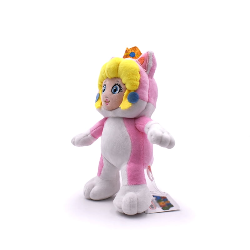 Super Mario Cat Princess Peach Toys 7' Anime Stuffed Plush Collectible Toy