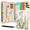 Printed Begie, variant on Printed Pink Zipper Binder 5 Folder Index Dividers 3 Notepads Business Office Organizer