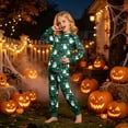 thumbnail image 2 of Leey-World Halloween Dress Kids Pajamas Sets Boys Girls 2-Piece Sleepwear Set Halloween Long Sleeve Casual Kids Pajamas, 2 of 9