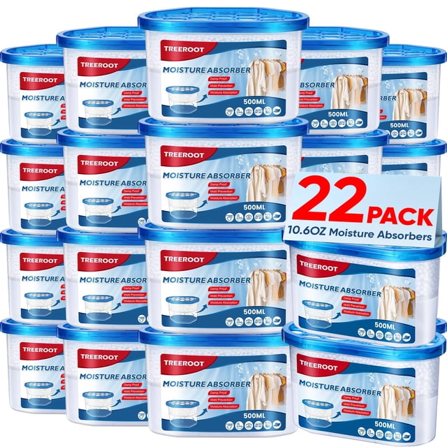Absorbedor de Humedad Treeroot 300 g para Clósets, Ropero y Cocina