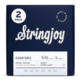 thumbnail image 1 of Cuerdas para guitarra eléctrica Stringjoy Husky Super Light Gauge Signatures de níquel 9-46, HSK9, equilibrio y tono excepcionales, juego eléctrico de 6 cuerdas, paquete de 2, 1 of 1