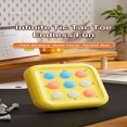thumbnail image 2 of FEOLGEHLY Tic Tac Toe Game Toys for Age 5-7 8-13, Electronic 4-in-1 Handheld Puzzle Game Console, Portable Infinite TicTacToe Travel Game for Memory Growth, Toys Board Games for Adults Kids, Yellow, 2 of 3