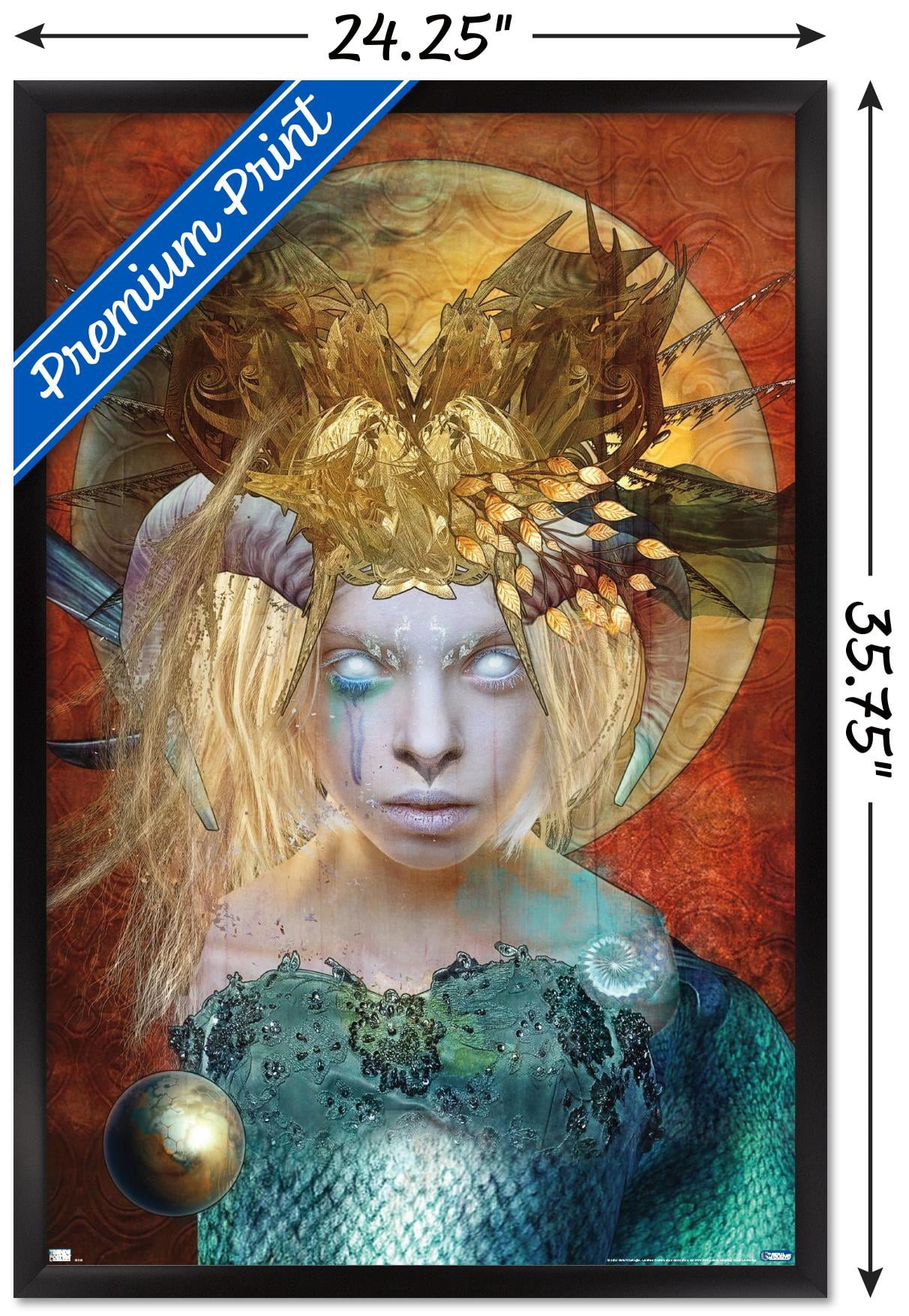 Jena DellaGrottaglia: Cosmic Zodiac - Capricorn Wall Poster, 22.375" x 34" Framed