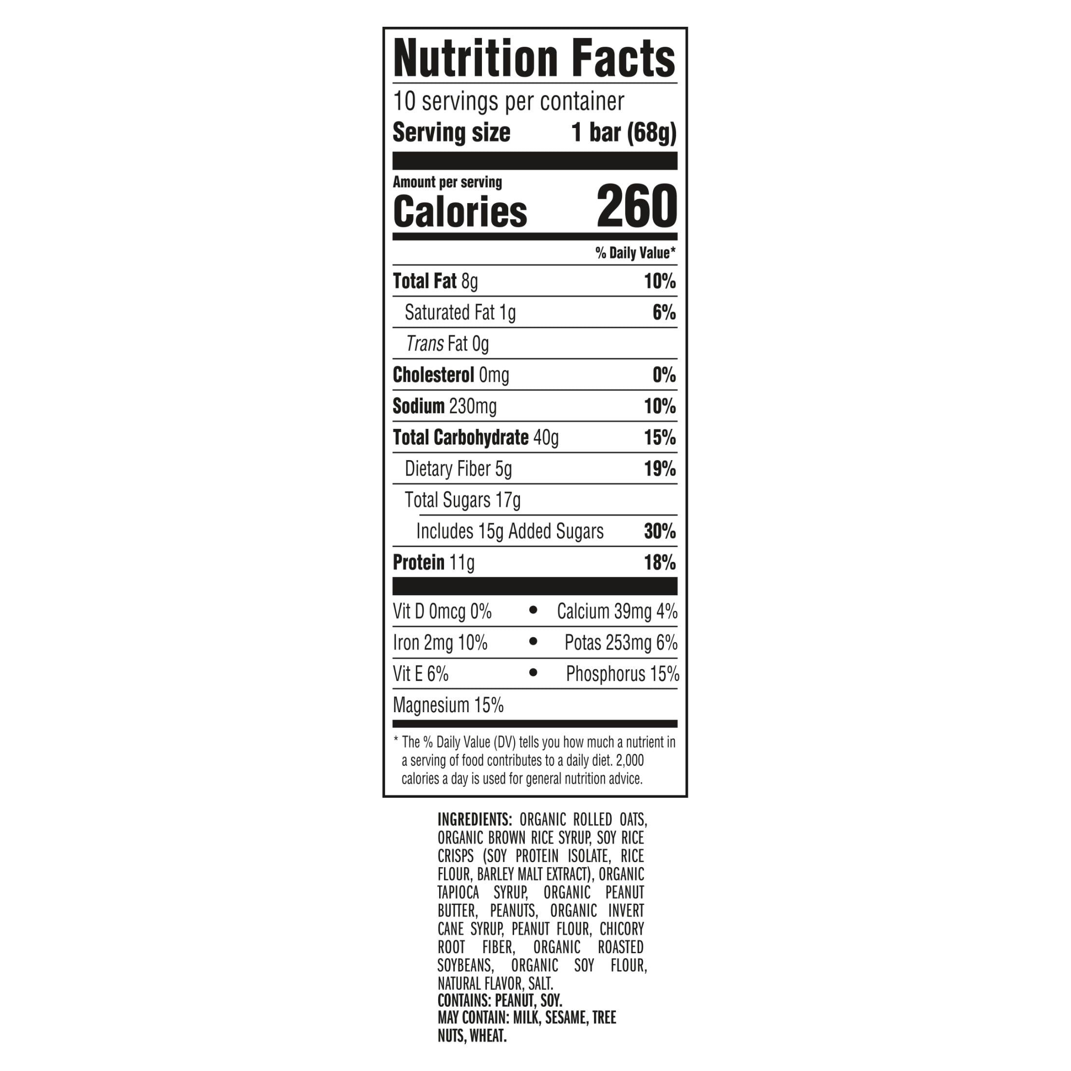 (4 pack) CLIF BAR Energy Protein Bars, Crunchy Peanut Butter, 10ct
