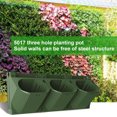 thumbnail image 1 of Flmtop Outdoor Wall Hanging Plant Flower Pot Three-dimensional Gardening Container Box, 1 of 9