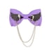 thumbnail image 1 of Sonducket Bowknot Pajarita Hecha a mano Moda Metal Alas doradas Accesorios de joyería Decoración Anfitrión Boda Novio Negro H3112-2 Accesorios de disfraces Violeta H3112-5 Sonducket  AP009821-05B, 1 of 6