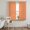 Tangerine, White, variant on Rustic Floral Sheer Curtains 63 Inch Length 2 Panels Set, Boho Minimalist Flowers Pattern Black Voile Window Treatment Rod Pocket Curtains Sheers Drapes for Bedroom/Living Room/Kitchen 52x"63"x2