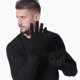 thumbnail image 2 of Guardurnaity Guantes de invierno con dedos completos a prueba de viento para hombre, 2 uds., antideslizantes, cálidos, para bicicleta, mitones elásticos guantes y mitones negro rojo tipo3 Guardurnaity AP016319-03, 2 of 6