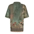thumbnail image 5 of Jewelreauty Casual Tunic Tops for Women Button Neck Short Sleeve Summer Blouses Tee Shirts, 5 of 5