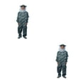 thumbnail image 4 of mmirethe Aired Beekeeping Suit Durable And Easy To For Effective Protection Ventilated Jacket For Beekeeper Essential Gear gray camo L 2Set, 4 of 6