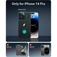 thumbnail image 2 of WWS-3 Pack for iPhone 14 Pro Screen Protector Tempered Glass, [9H Hardness] [Military Grade Shatterproof] Full Coverage Film with Flawless Fit Tray, HD Clear, Scratch Resistant, 2 of 4
