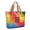 Red and Blue Checkered Pattern, variant on Purple and Pink Checkered Pattern Large Tote Bag for Women, Polyester Roomy Beach Bag with Pockets and Zipper, Water Resistant Gifts Ideas for Women Men