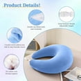 thumbnail image 6 of Topchances Compact Gaming Reading Pillows, Ergonomic Arm Support Pillow for Working, Crocheting, Reading, Breastfeeding (Sky Blue), 6 of 19