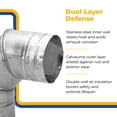 thumbnail image 4 of DuraVent 3" PelletVent Stainless Steel 90 Degree Elbow Stove Pipe, Grey, 4 of 6