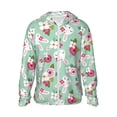 thumbnail image 2 of Lsque Bunny And Rose UPF 50+ Lightweight Sun Protection Men's Women's Long Sleeve Shirt, Hoodie Performance -XX-Large, 2 of 6