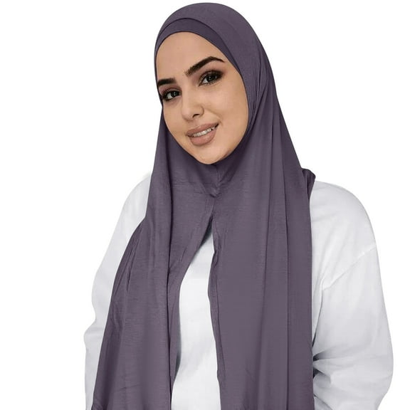 Shawl Wraps For Women Muslim Head Solid Color Long Wrap Scarves Cotton For Women Fashion Scarf