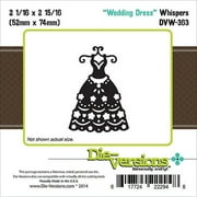 Die-Versions Whispers Die-Wedding Dress 2.0625"X2.937"