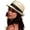Ab Beige G, variant on Women Straw Sun Hat Short Brim Panama Travel Fedora Summer Hat Roll Up Beach Cap for Women UPF 50+