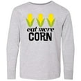 thumbnail image 3 of Inktastic Eat More Corn Long Sleeve Youth T-Shirt, 3 of 5