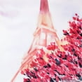 thumbnail image 2 of Atelier B Art Studio 15x15 White Modern Wood Framed Museum Art Print Titled - PINK EIFFEL TOWER, 2 of 4