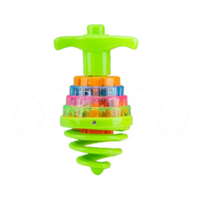 LED Gyro Rotating Top Novedad Juguetes para bebés Juguete giratorio Fácil de sostener Giroscopio musical Top Toys para fiesta Favor Hugo Juguetes de clavija giroscópica
