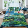 thumbnail image 2 of 3 Piece Comforter Cover Set For Ponyo Bedding Set Cute Duvet Cover Sets Super Soft Teens Bedding Set Kids Bedroom Gifts,1 Duvet Cover with 2 Pillowcases Full, 2 of 6