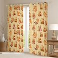 thumbnail image 2 of Erosebridal Hamburg Capybara Kid Blackout Curtains Set of 2 (52x84 Each), Cute Rodent Animals Window Curtains, 2 of 6