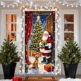 thumbnail image 4 of Kumdkd 35 x 72 inch Christmas Door Cover - Santa Claus Design, Durable Polyester, Easy to Install & Versatile for Doors/Walls/Table‌, 4 of 5