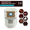 thumbnail image 5 of Shop Vac 5-8 Gallon Bags, ALYYDBG Type E - 90661 9066133; Type H 90671 9067133 High-Effiency Filter Bags (5 Pack), 5 of 7