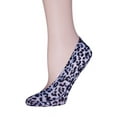 thumbnail image 2 of MeMoi Leopard Print No-Show Liner Socks - Womens - Female, One Size, Naturel, 2 of 3
