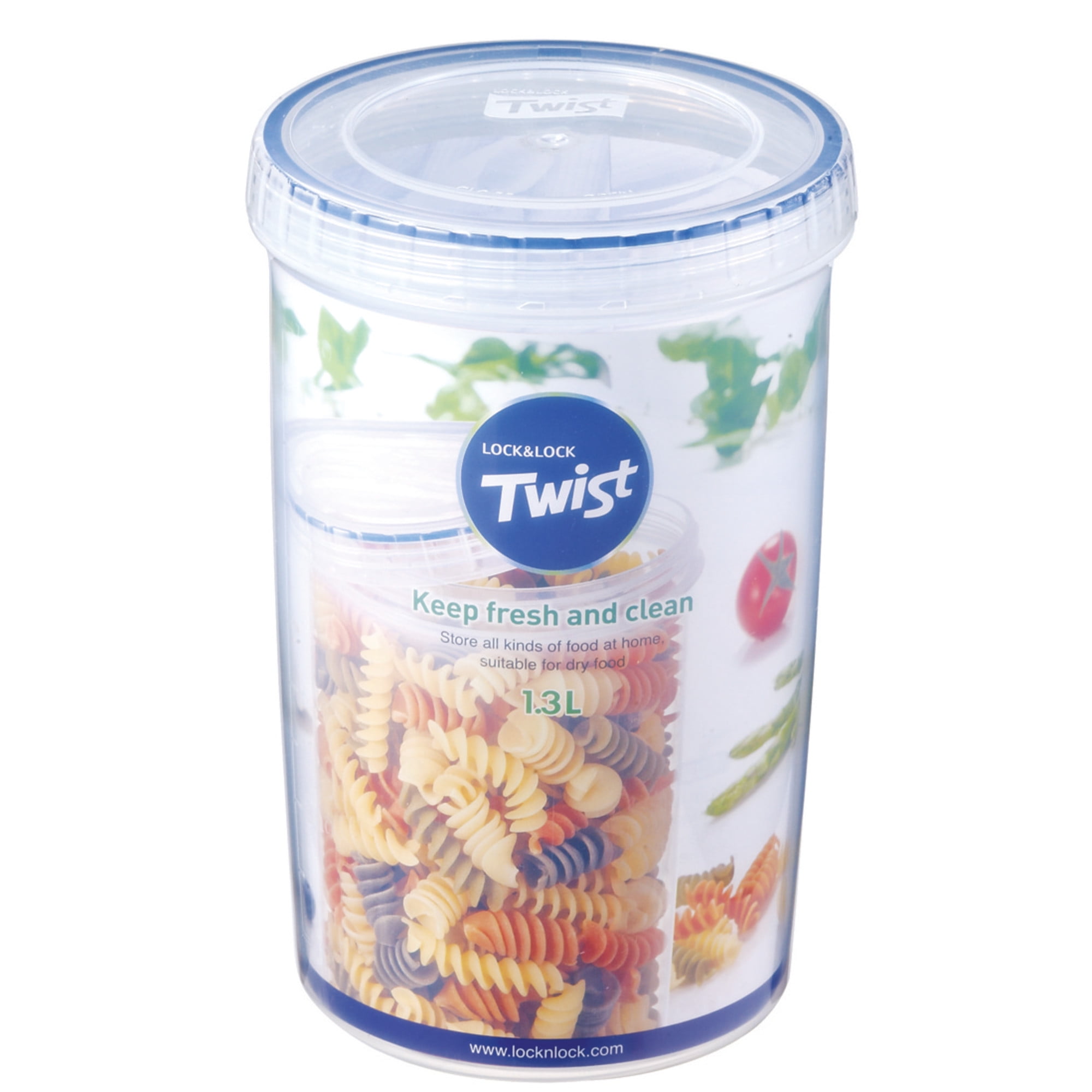 Lock & Lock Easy Essentials Twist Food Storage Container, 44Ounce