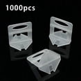 thumbnail image 4 of 1000 Pcs Reusable Flat Tile Leveling System Clips 2mm Wall Floor Spacers Tiling Tool 40mm * 36mm For Level The Tile, 4 of 5