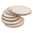 thumbnail image 1 of Wood Slices Maputune, 8 unidades, 25 a 28 cm, grandes, sin terminar, para bricolaje, 1 of 7