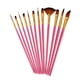 thumbnail image 2 of Paquete de 12 pinceles de pintura Conjunto Manera de madera Pintura DIY Dibujo Art Pens Laveables Reutilizables Estudiantes Suministros Suministros Papelería Rose Rojo sidaley EL005758-02, 2 of 6