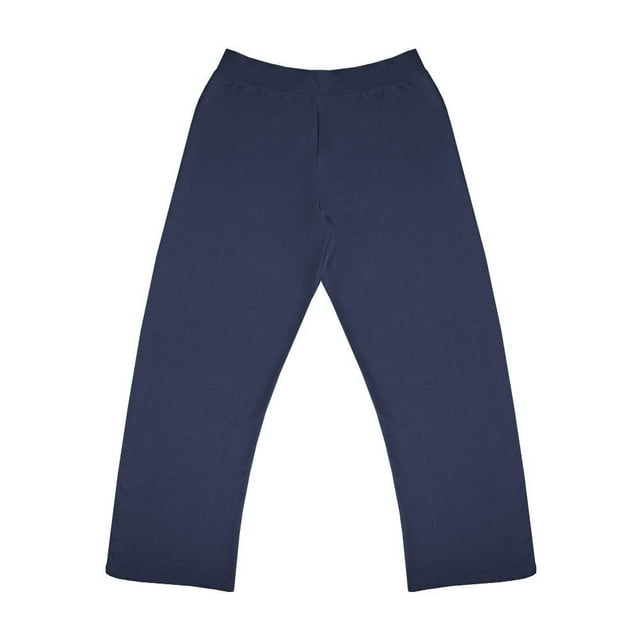 Pantalón tipo yoga Fruit Of The Loom Para mujer, de felpa, azul marino, talla EG