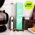 thumbnail image 4 of Café Casa Frothy Hand Mixer and Milk Frother, Battery-Operated Foamer, Stainless Steel Drink Mixer for Expert Lattes Milkshakes Matcha Cappuccinos Dalgona Coffee, 2-Speed Handheld Electric Mixer, 4 of 6