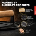thumbnail image 5 of JEEXI Premium Grill Press with Wooden Handle – Ultimate Burger, Bacon, and Meat Smasher for BBQ, Griddle, and Skillet – Non-Stick, Heat Retaining, and Ergonomic Presser Design by JEEXI Kitchen, 5 of 10