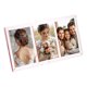thumbnail image 1 of Mini Collage Picture Frame, 3 in 1 Mini Photo Frame 2.1 x 3.4 Inch 3 Grids Clear Mini Photo Vertical Frame for 3 Inch Photos Desktop Tabletop Display, Pink, 1 of 7