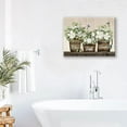 thumbnail image 3 of Farmhouse Flower Bathroom Decor Wall Art Rustic Hummingbird Floral Pictures Wall Decor Relax Soak Unwind Bathroom Sign Canvas Painting Prints Artwork Home Decorations Framed for Bedroom 16"x12", 3 of 6