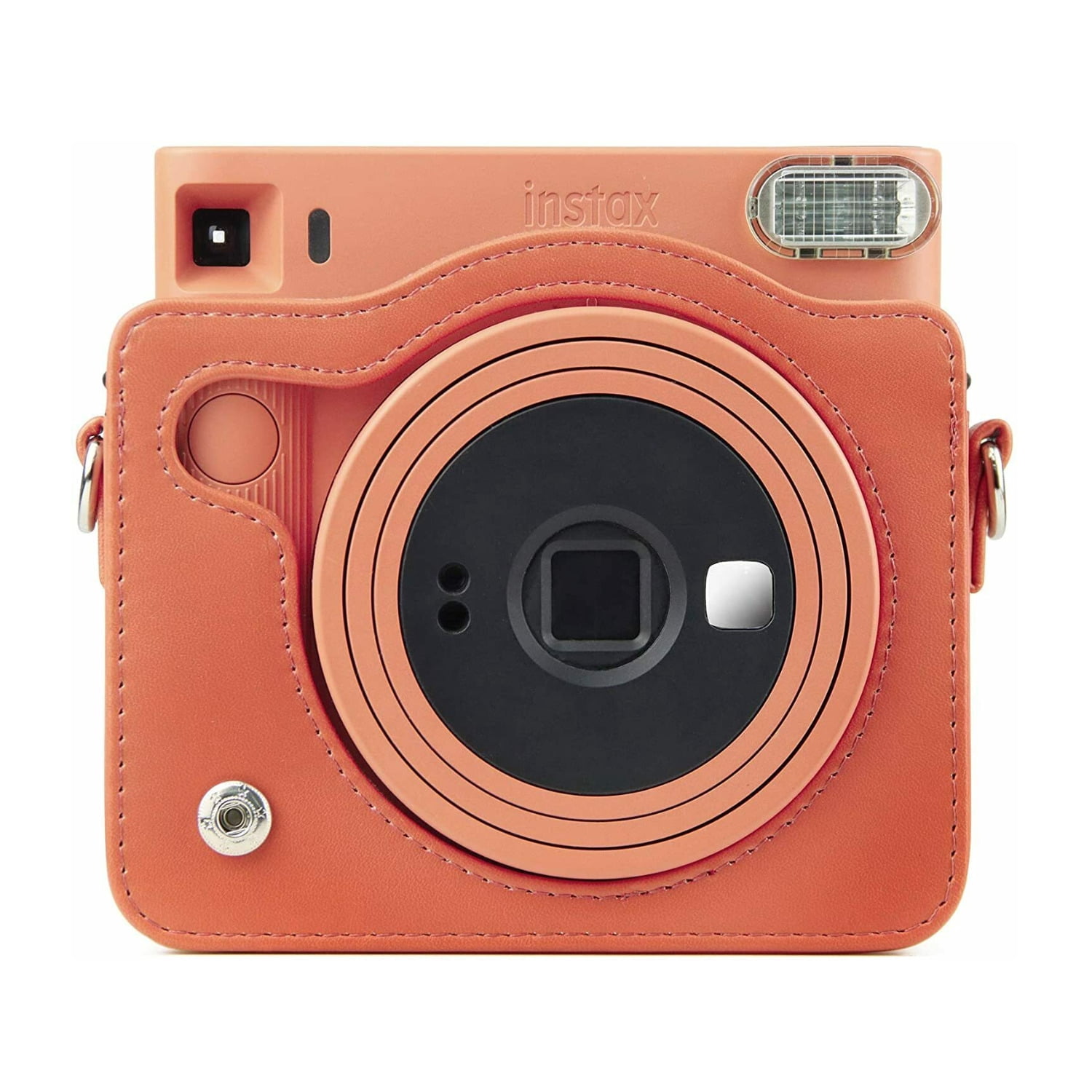MUZIRI KINOKOO SQ1 Tasche Aus PU-Leder – Schutzhülle Für Fuji Instax SQ1 Kamera, Mit Schultergurt, Orange