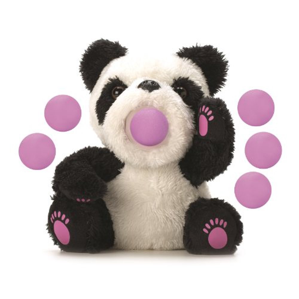 Squeeze Popper Huggables Panda Plush, Includes 6 soft foam balls By Hog