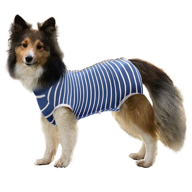 Traje de recuperación para perros Monos para gatos para heridas abdominales Camisa de recuperación para hombres y mujeres Traje quirúrgico cómodo para mascotas Después de la cirugía Mono para perros