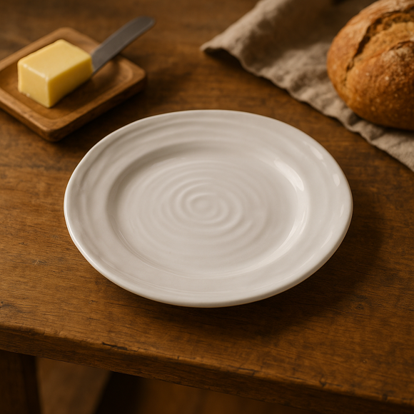Sophie Conran White Porcelain Bread and Butter Dish by Portmeirion