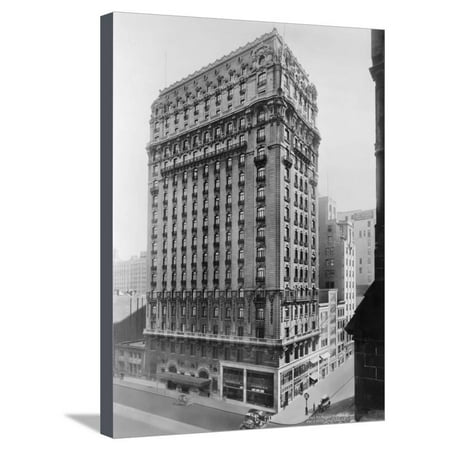 View of St Regis Hotel in NYC Stretched Canvas Print Wall Art By Irving