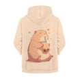 thumbnail image 2 of chaqlin Capybara Hoodies for Teen Girls Trendy Y2K Zip Up Hoodie Lightweight Loose Long Sleeve Hooded Sweatshirts Kids School Jacket with Pocket Fall Winter Clothes, 2 of 7